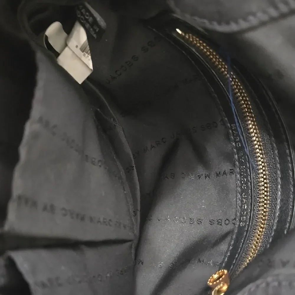 Marc by Marc Jacobs Black Crossbody with Gold Accents - Picture 10 of 12
